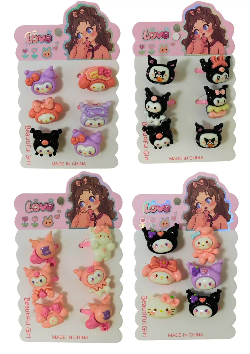 ANILLOS FANTASIA PERSONAJE ANIMADO beautiful girl