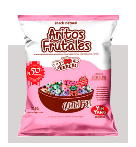 ARITOS FRUTALES X 50 GR YING YANG