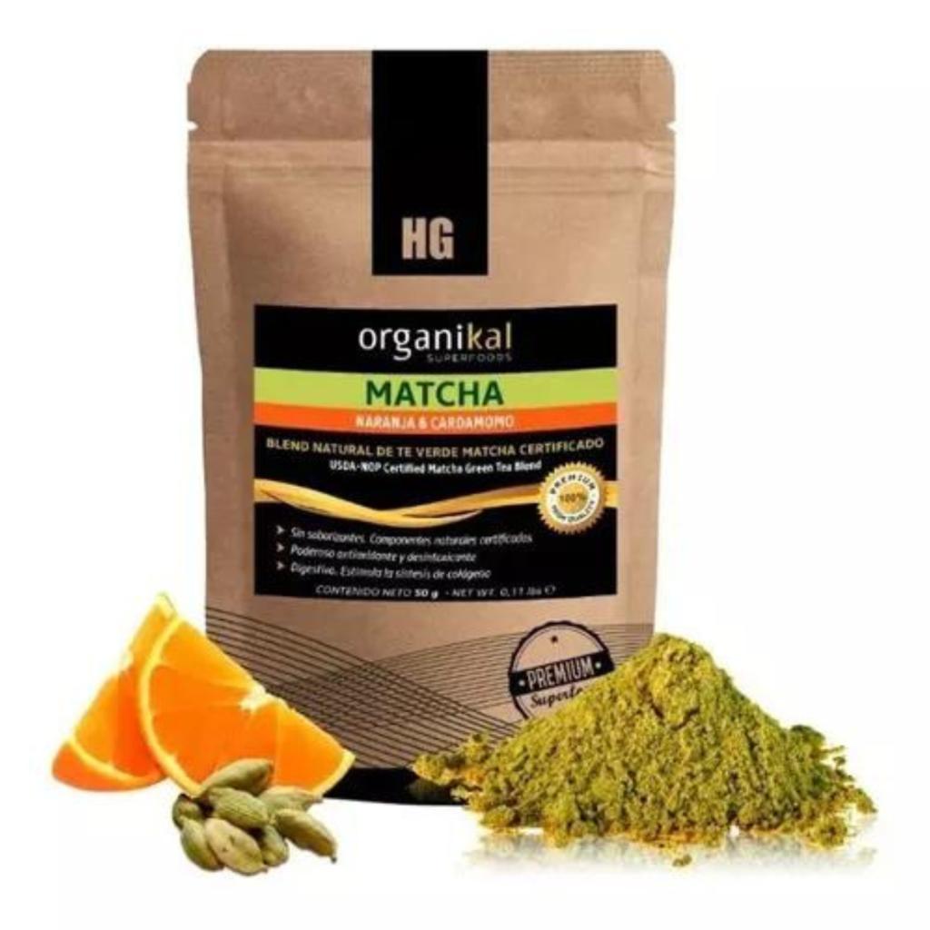 MATCHA NARANJA Y CARDAMONO