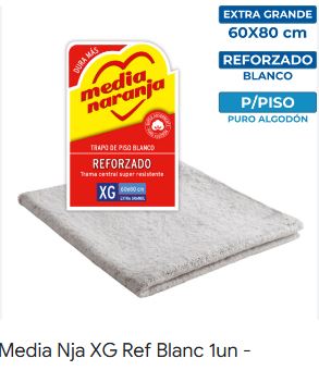 TRAPO PISO BLANCO XG REFORZADO