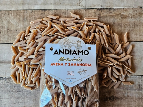MOSTACHOLES DE AVENA Y ZANAHORIA x 359g ANDIAMO