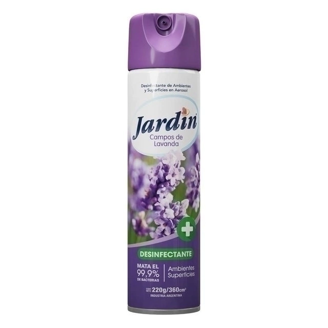Aerosol 360 cc Jardin Campos de Lavanda Desinfectante de Ambiente