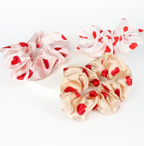 Scrunchies grandes corazon