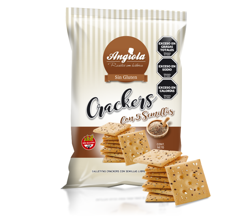 CRACKERS 5 SEMILLAS X 150 GRS ANGIOLA