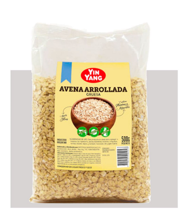 AVENA ARROLLADA PREC. GRUESA X 500 GR YING YANG