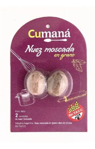 NUEZ MOSCADA X 2 UNID. CUMANA