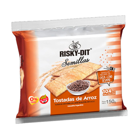 TOSTADAS SEMILLAS X 150 GR RISKY DIT