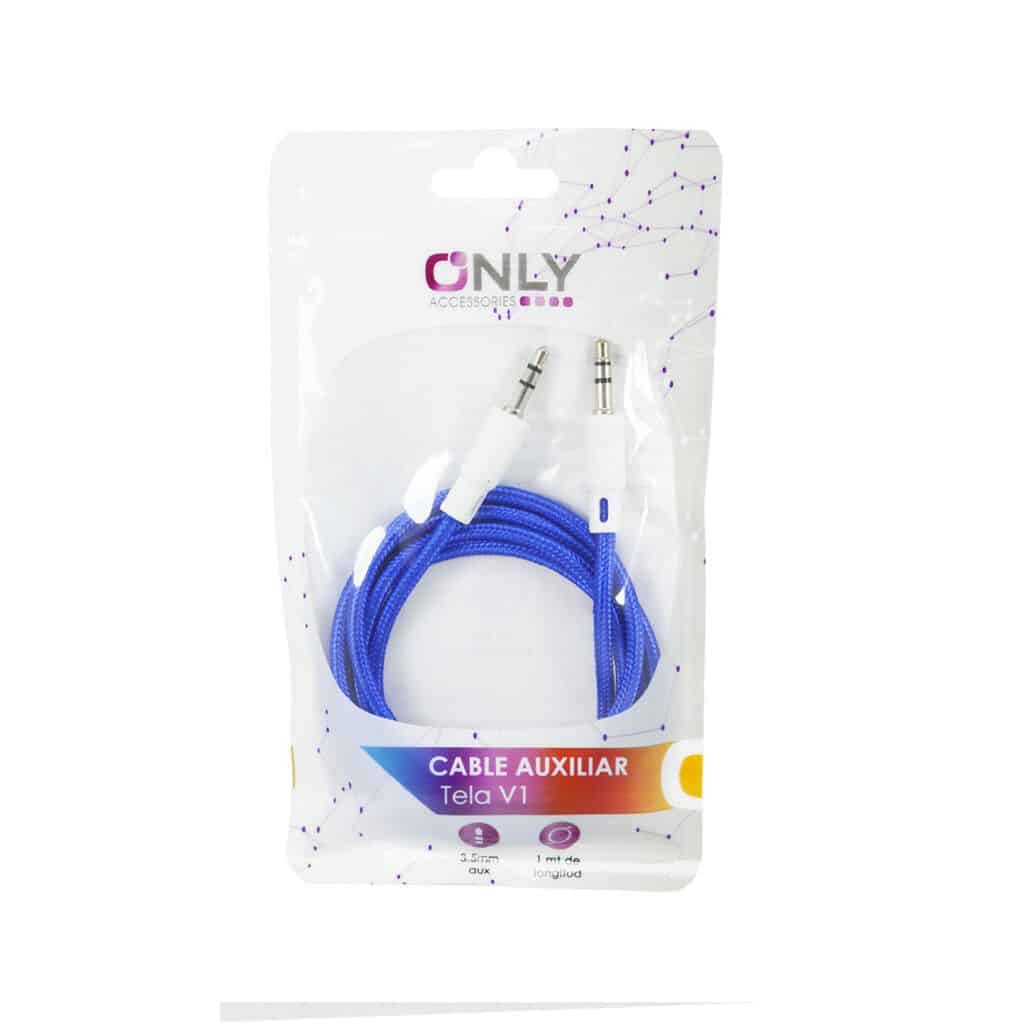 CABLE AUX 3,5- 1 METRO azul