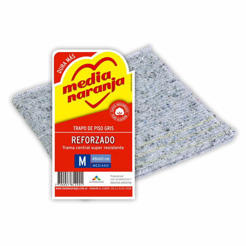 TRAPO PISO BLANCO M REFORZADO 48x60