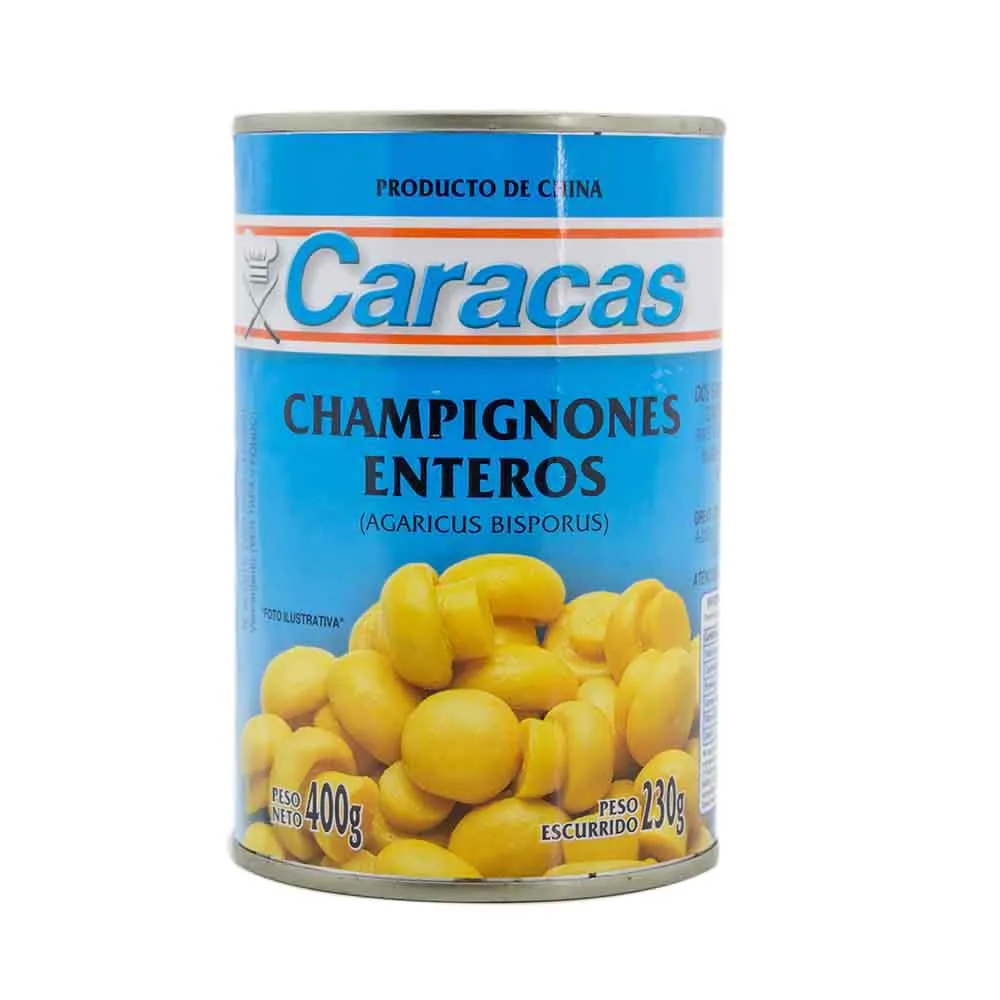 Champiñones enteros x 400g CARACAS