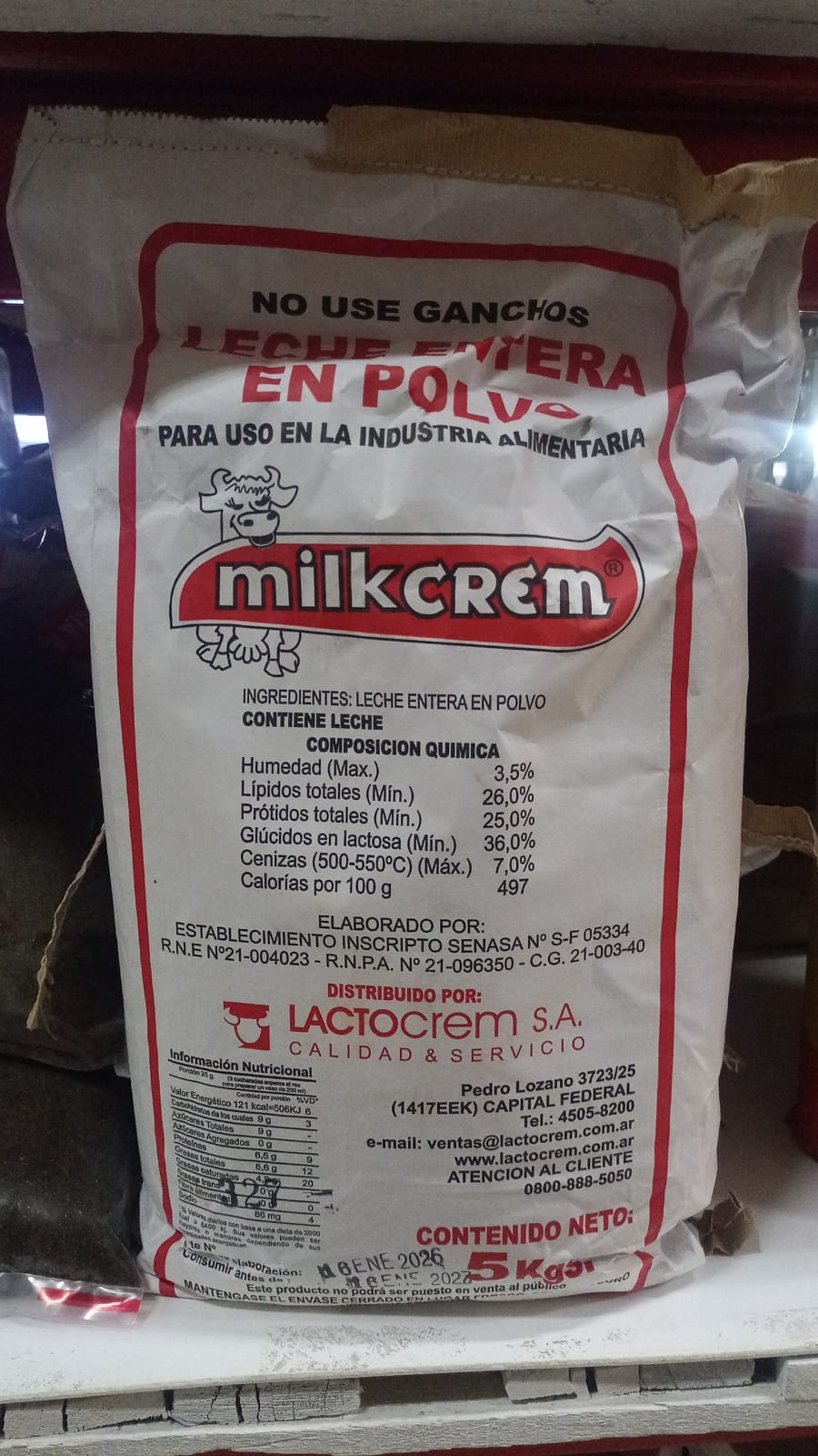Leche en Polvo x 5kg