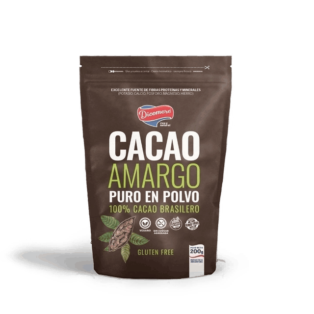 CACAO AMARGO EN POLVO S/TACC X200G DICOMERE