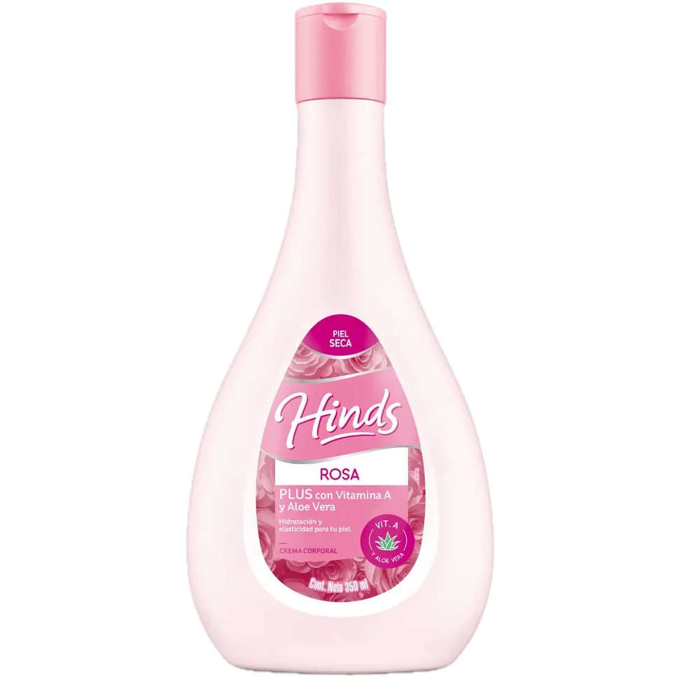 Crema corporal 350ml rosa plus Hinds (12)