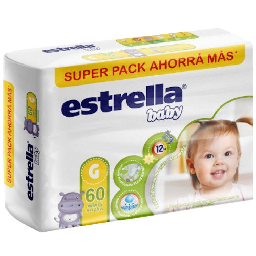 Pañal baby G 60u Estrella (2)