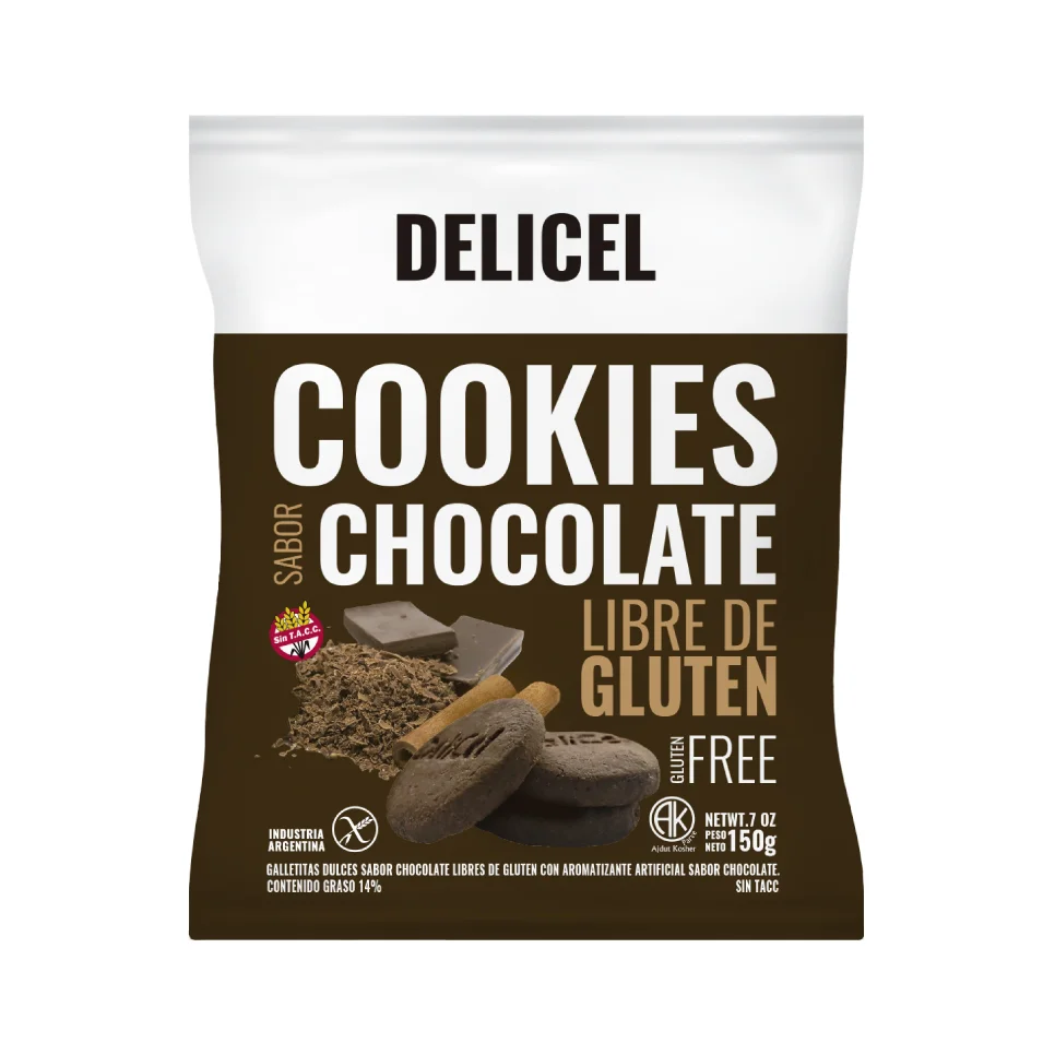 GALLETAS CHOCOLATE X 200 GR DELICELL