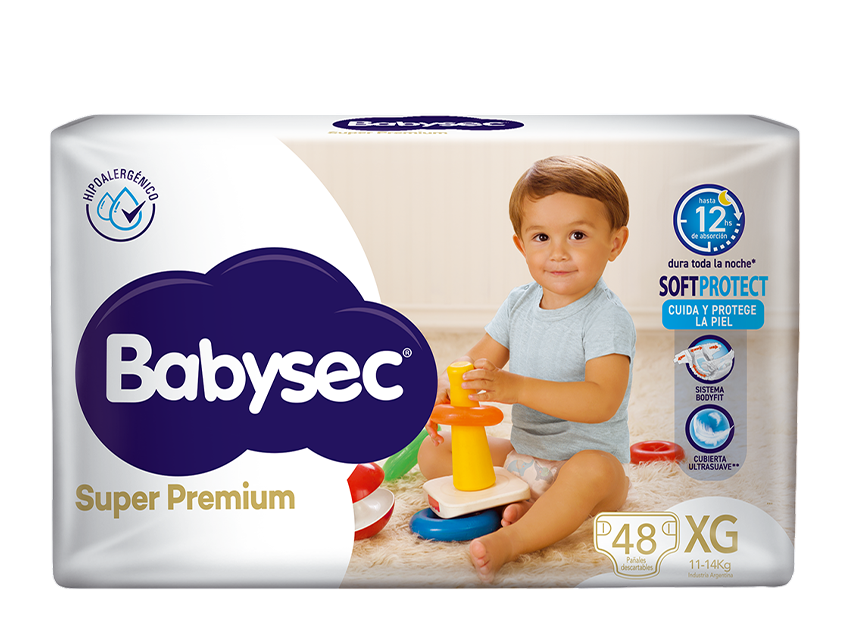 Pañal baby XG 48u super premium Babysec (3)