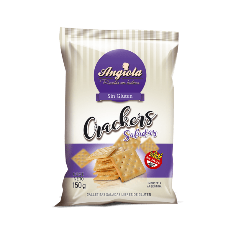 CRACKERS SALADAS  X 150 GRS ANGIOLA