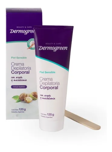 crema depilatoria corporal piel sensible 120g dermogreen