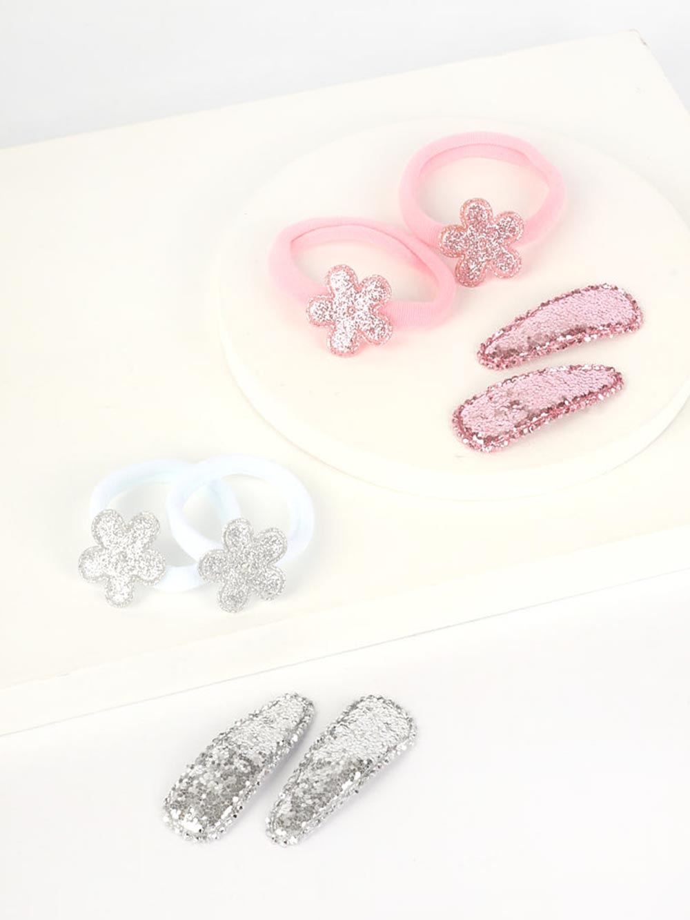 Set pelo infantil glitter