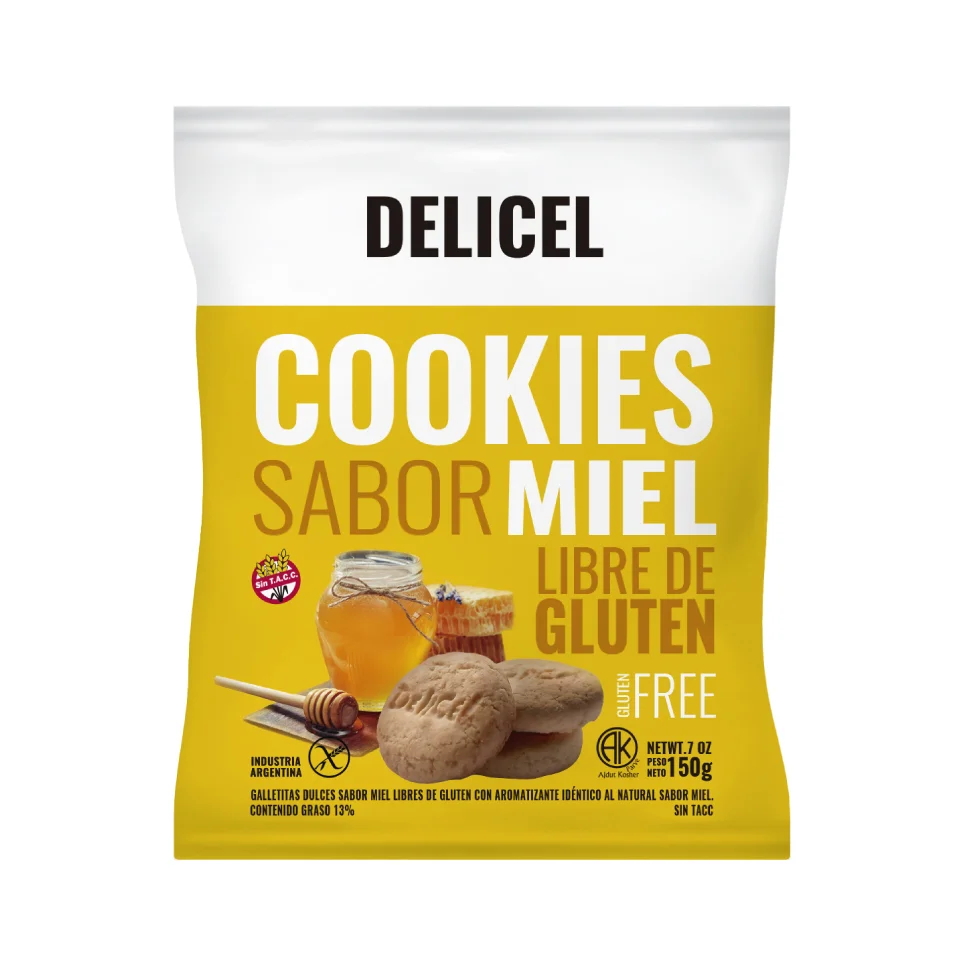 GALLETAS MIEL X 200 GR DELICELL