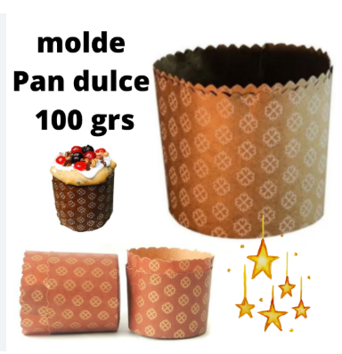 MOLDE PAN DULCE 100GR (100u x tira)