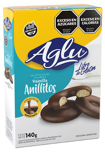 ANILLOS VAINILLA BAÑADOS AGLU