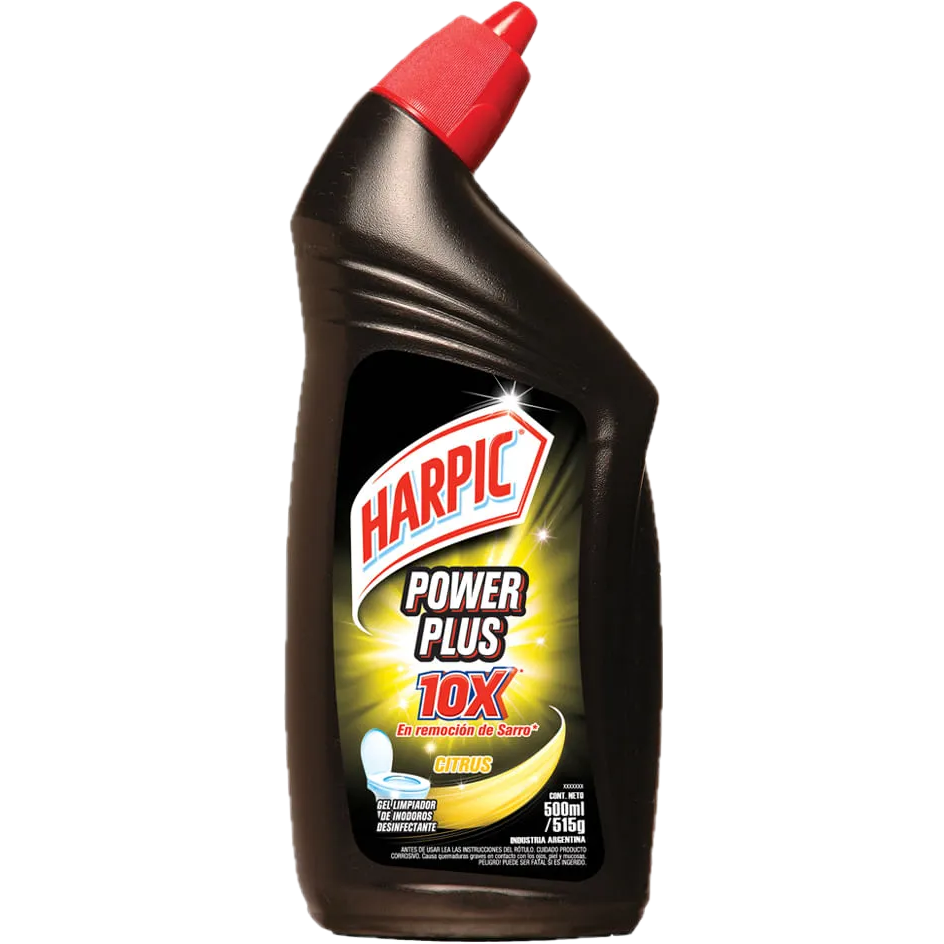 Limpia baño gel 500ml power plus citrus Harpic (12)