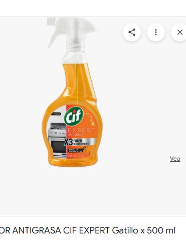 Limpiador Cif Expert Vidrio gatillo 500 ml