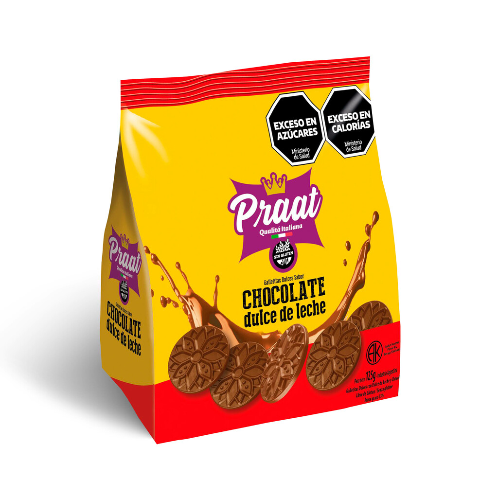 GALLETAS DE CHOCOLATE X 125 GRS PRAAT