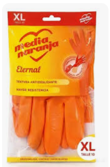 Guante Media Naranja promax talle L (30u)