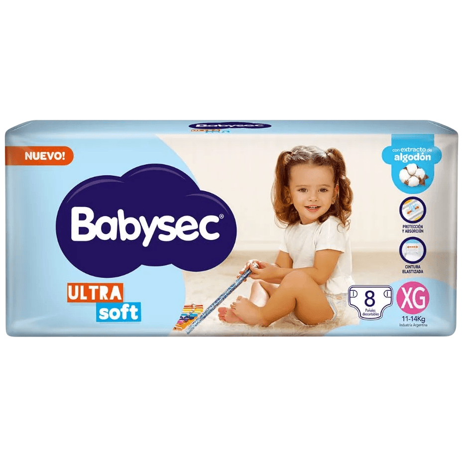 Pañal baby XG 8u ultra soft Babysec (15)