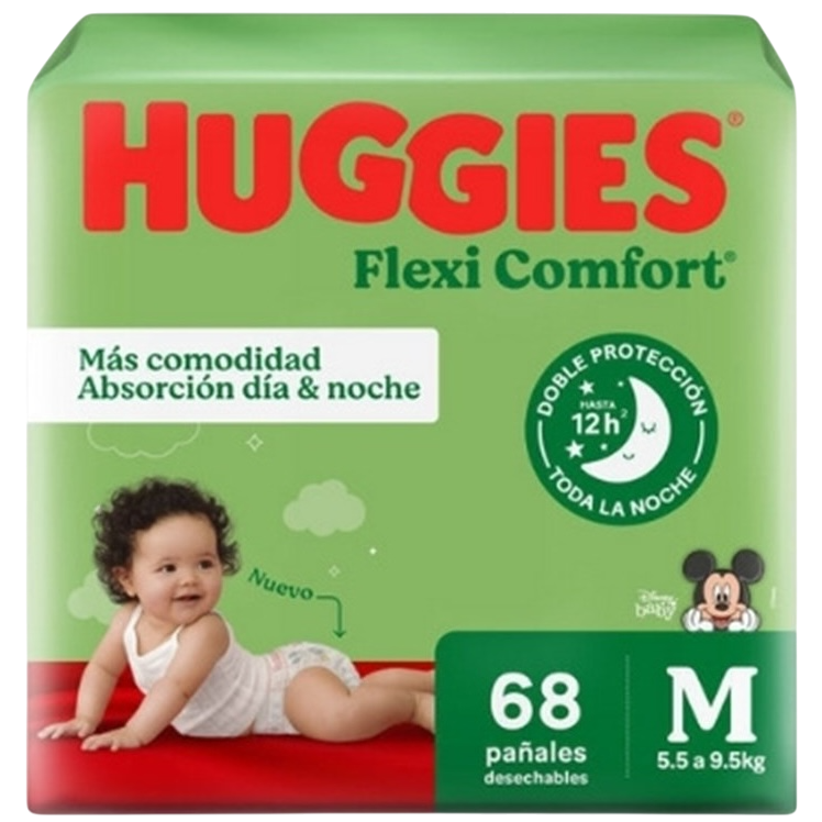 Pañal baby M 68u flexi comfort Huggies (2)