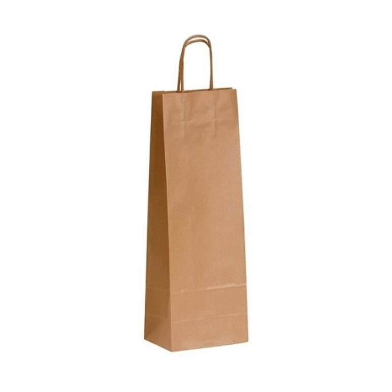BOLSA MANIJA KRAFT BOTELLA 12x36x8