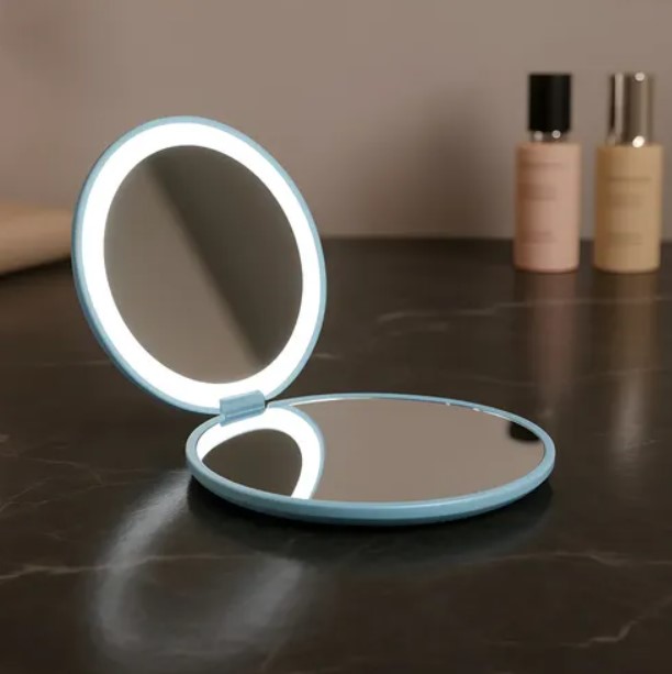 Mini espejo con Luz fría para Cartera