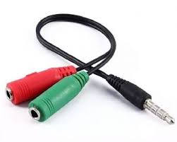 M212-CABLE DERIVADOR PLUG 3,5 mm 4 PIN A 2 MINI PLUG HEMBRA 3,5