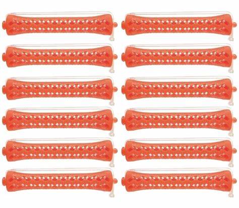 Bigudies De Plastico Rulero Rizos Eurostil Nº6 Pack X12