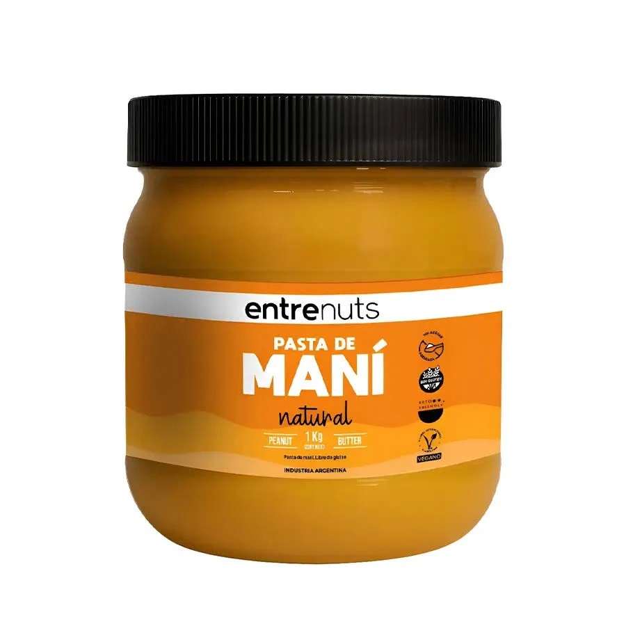 PASTA DE MANI NATURAL X 1 KG ENTRENUTS