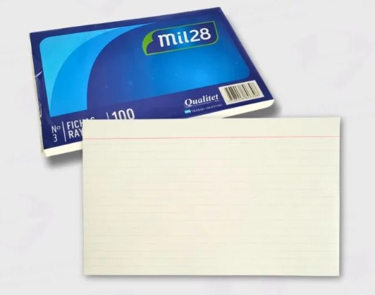 FICHAS RAYADAS N°3 MIL28 PAQUETE