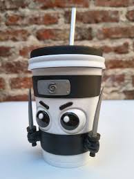 Vaso Milkshake 3D Brainrot - Cappuccino Assassino (taza de café vestido de samurai)