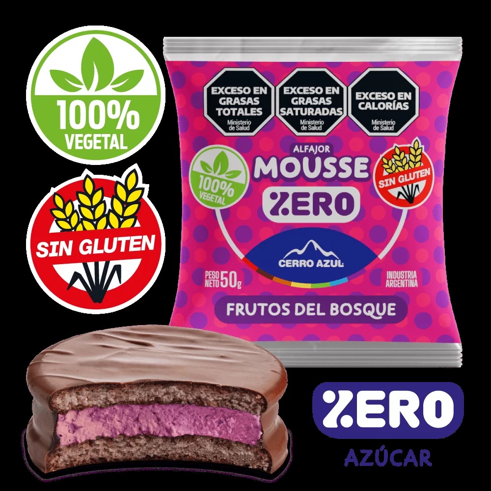 ALF. MOUSE DE FRUTOS ROJOS S/AZUCAR CERRO AZUL