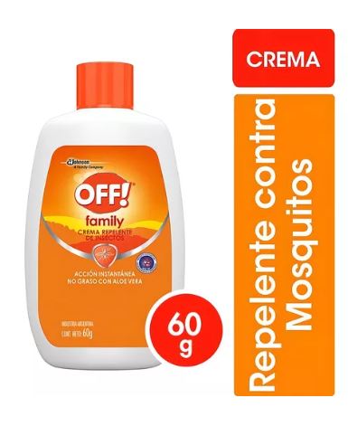 Repelente off crema Family 60 cc