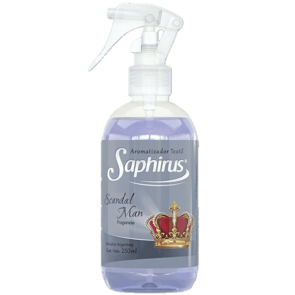 Aromatizador textil 250ml scandal man Saphirus (12)
