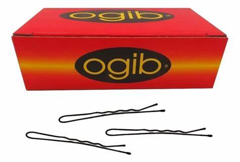 Clips Invisibles Ogib 200g Para Peinados De Cabello  Color Negro cerrado