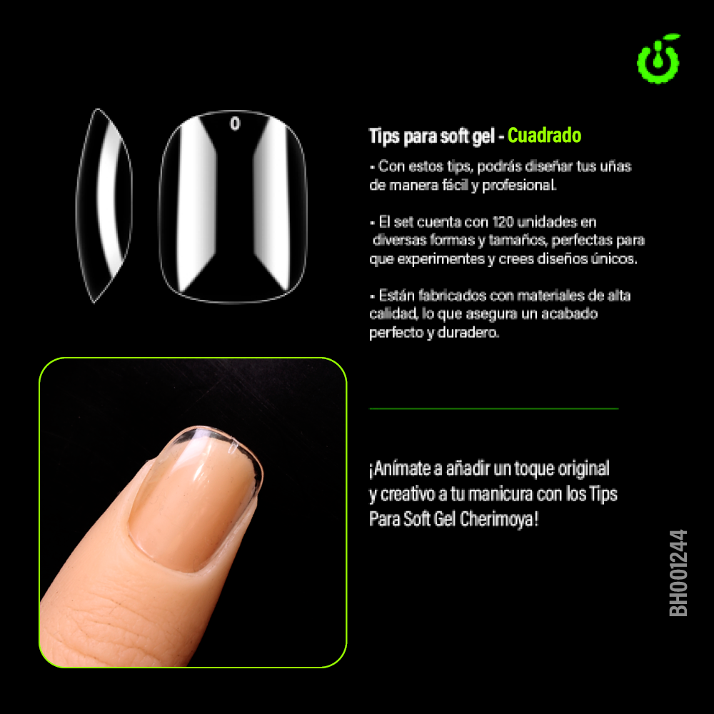 TIPS CUADRADA CORTA 504 U CHERIMOYA