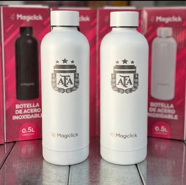 Botella térmica 500ml Blanca AFA - MAGICLICK