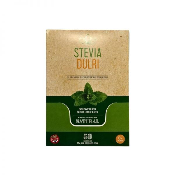 EDULCORANTE NATURAL EN SOBRES X 50 UNID. DULRI