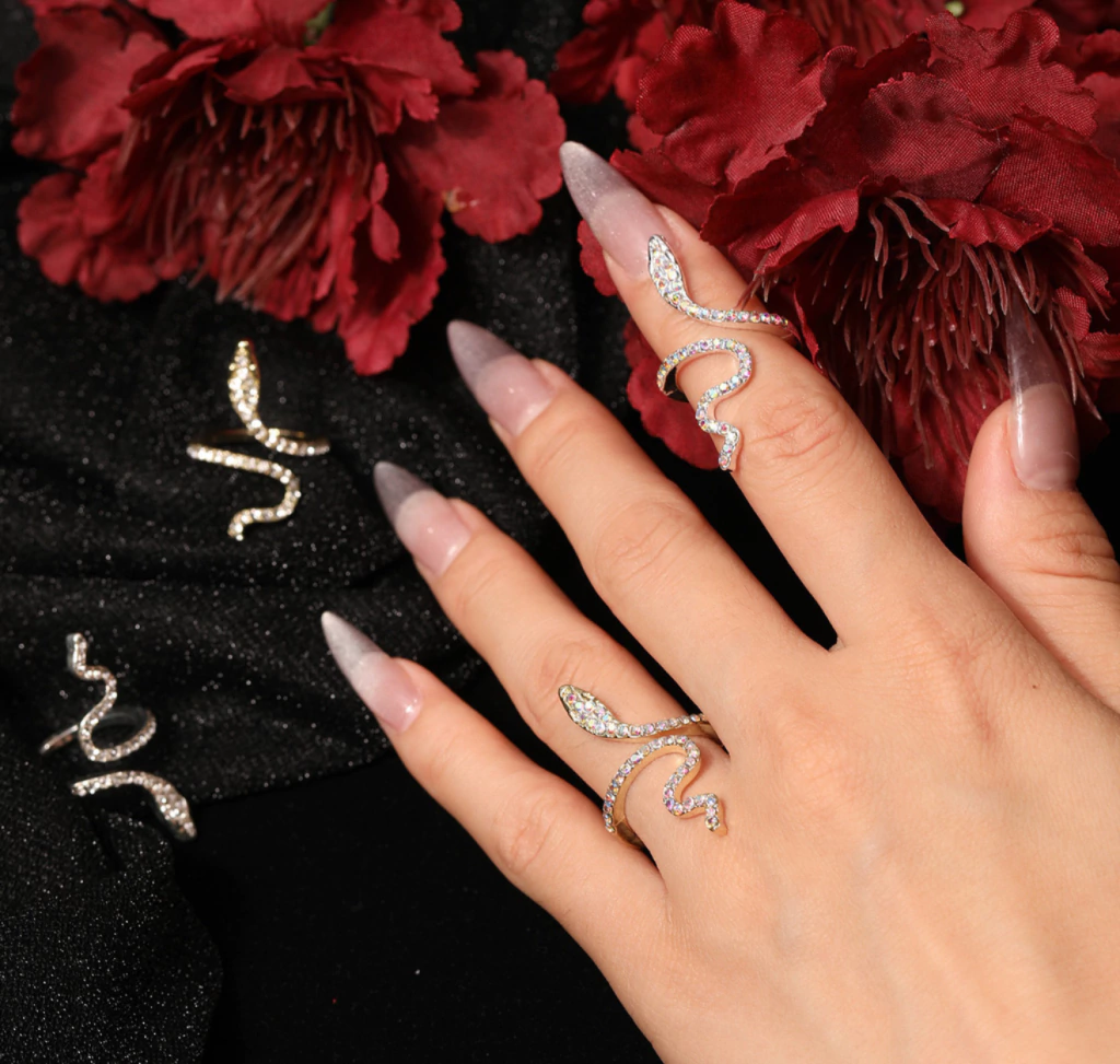 ANILLO STRASS SERPIENTES