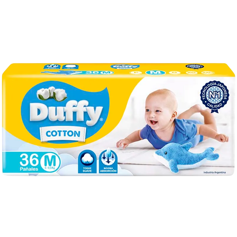 Pañal baby M 36u cotton Duffy (3)