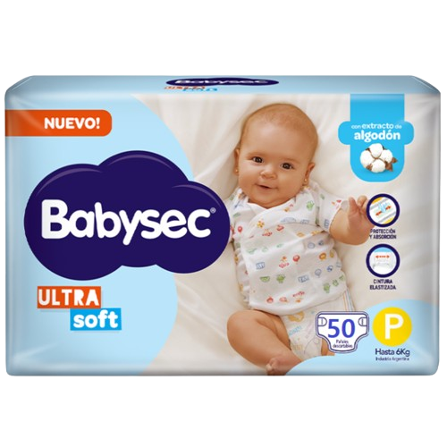 Pañal baby P 50u ultra soft Babysec (3)