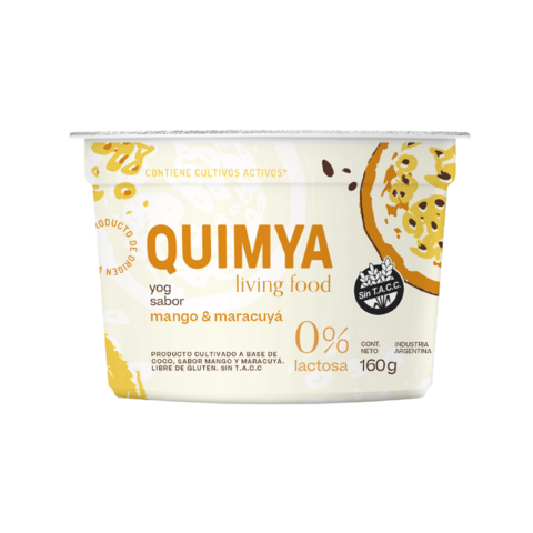 YOGURT DE COCO SABOR MANGO Y MARACUYA QUIMYA